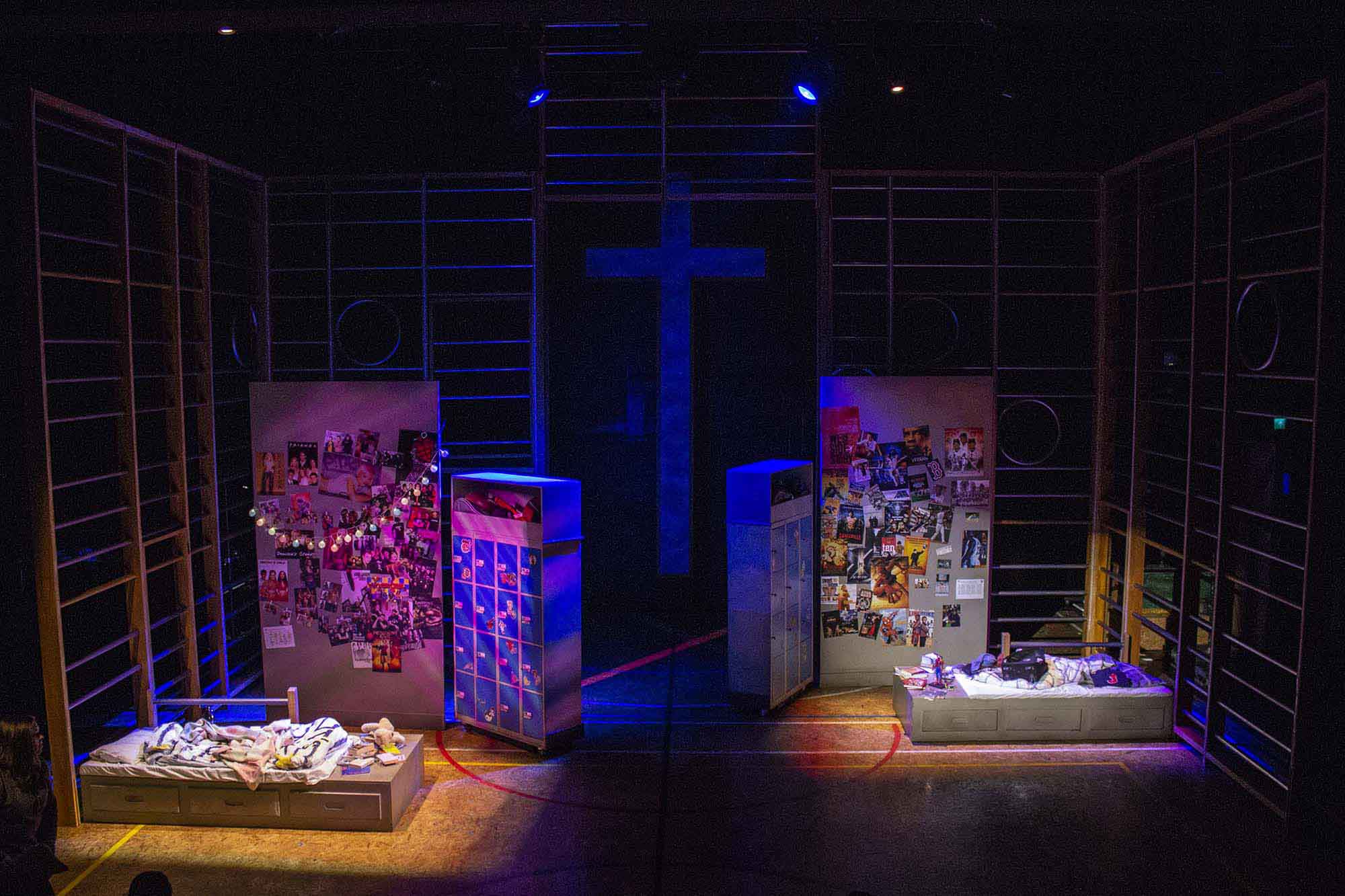 'Bare: A Pop Opera', 2019<br/>Set Design: Dora Schweitzer<br/>Lighting Design: James Smith<br/>Photo: Ola Przytula