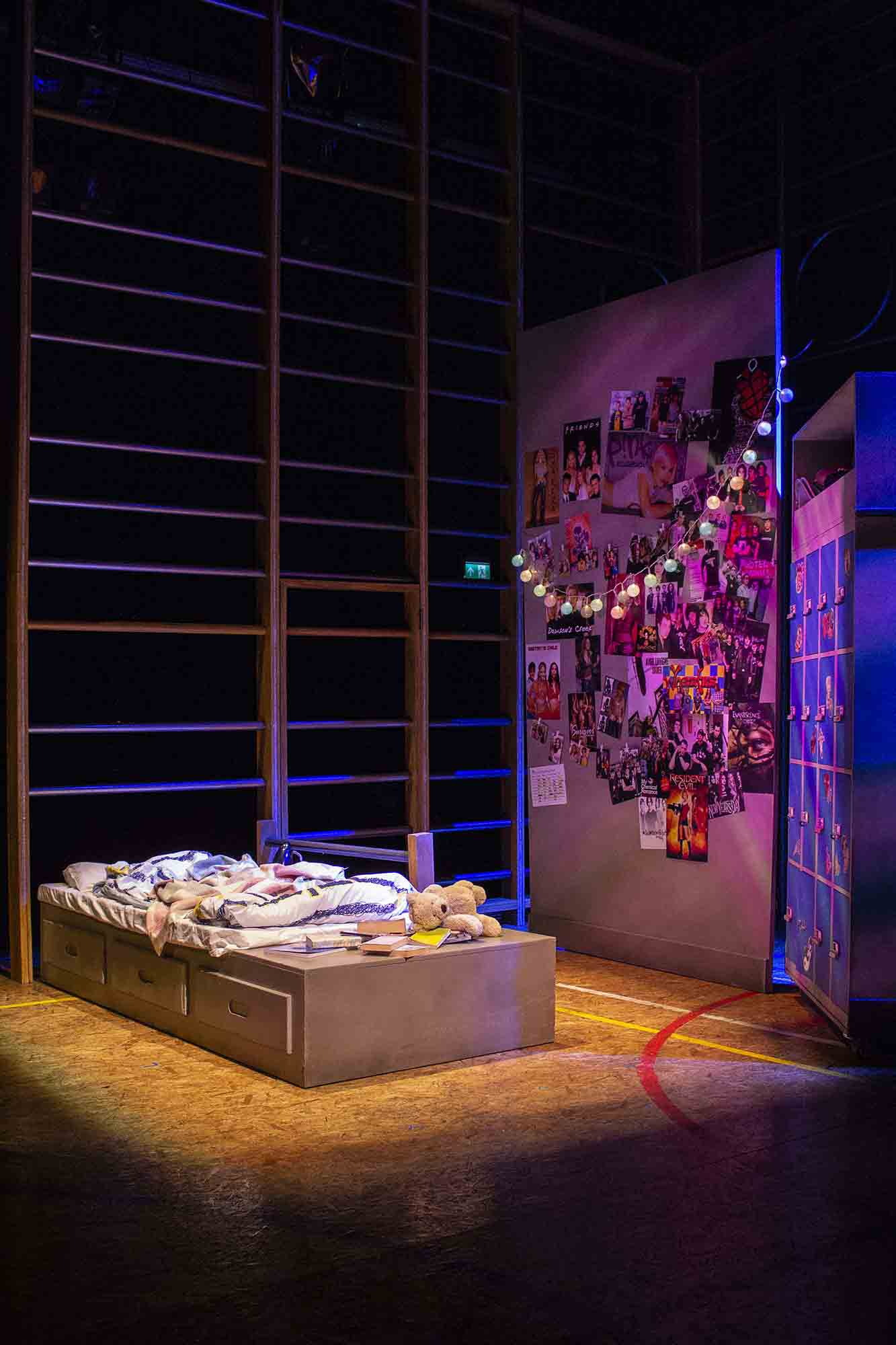 'Bare: A Pop Opera', 2019<br/>Set Design: Dora Schweitzer<br/>Lighting Design: James Smith<br/>Photo: Ola Przytula